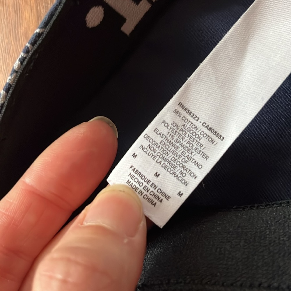 EUC navy and white Nike athletic leggings - Picture 5 of 13